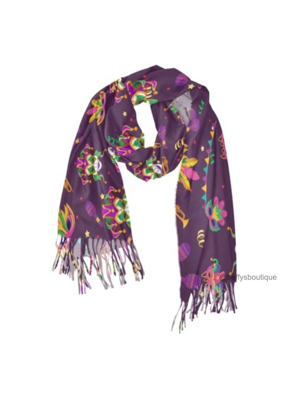 Large Oversized Shawl Scarf with Tassels Polyester Winter Warm Wrap